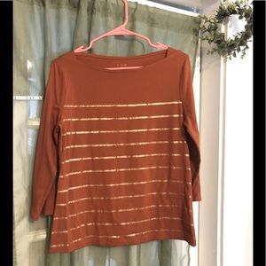 A new day 3/4 length sleeve top